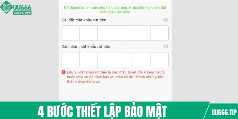 4 bước thiết lập bảo mật