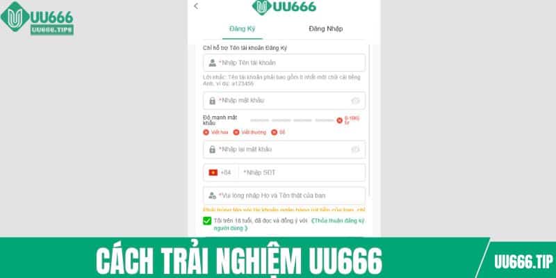 Cách trải nghiệm UU666