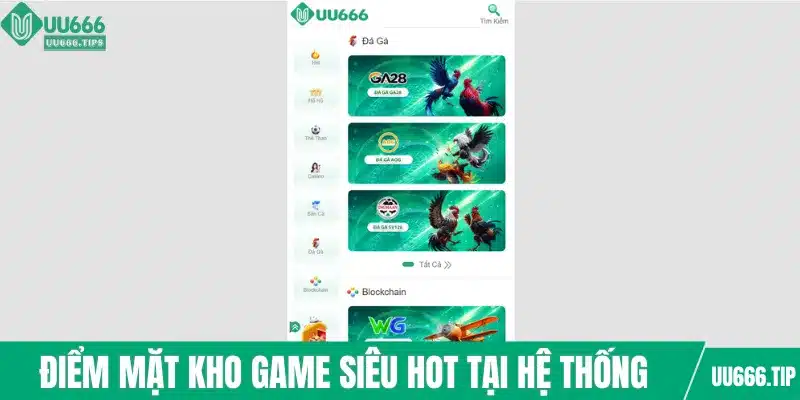 Điểm mặt kho game siêu hot tại hệ thống