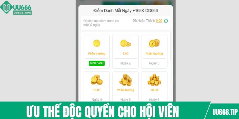 Ưu thế cho hội viên